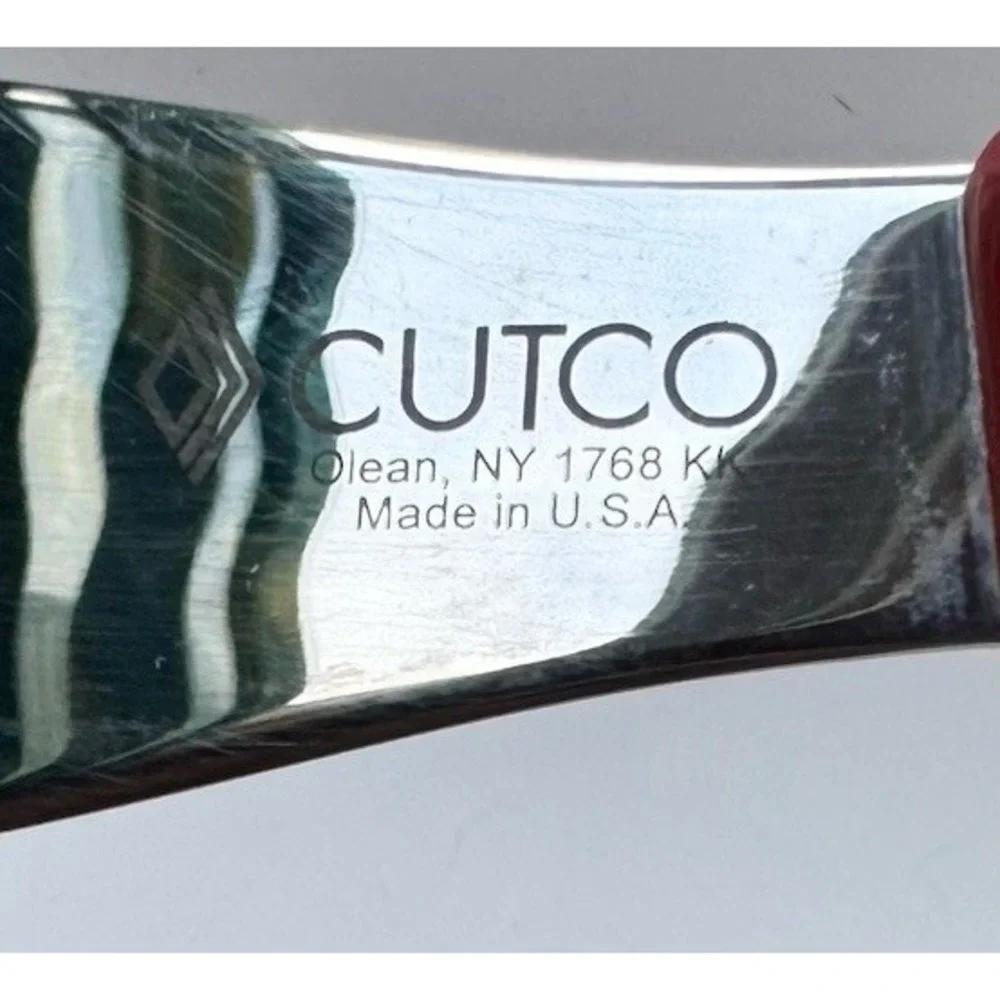 Cutco Spatula Spreader 1768 KK Red Handle Serrated Promo Knife Kitchen Cooking